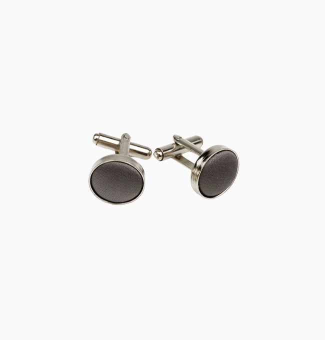 Boutons de Manchette Gris Clair en Polyester