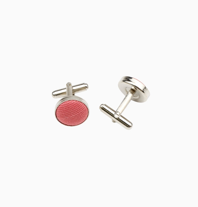 Boutons de Manchette Terracotta en Coton