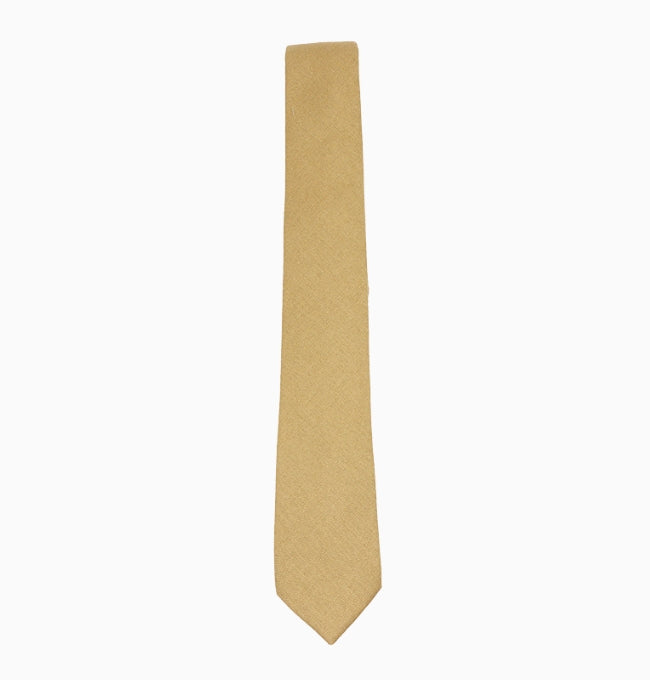 Cravate Beige Sable Homme en Lin