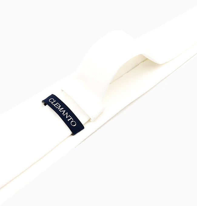 Cravate Blanc Homme en Coton
