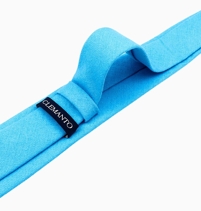 Cravate Bleu Ciel Homme en Lin