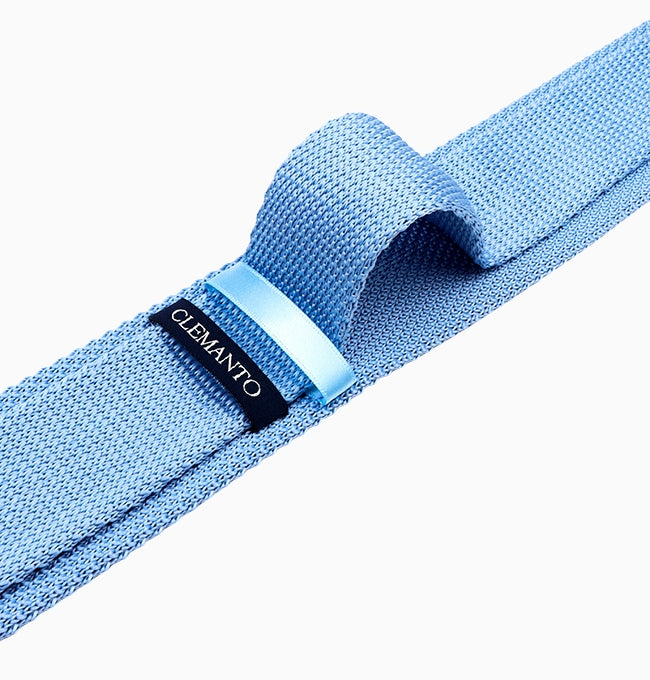 Cravate Bleu Ciel Homme en Tricot