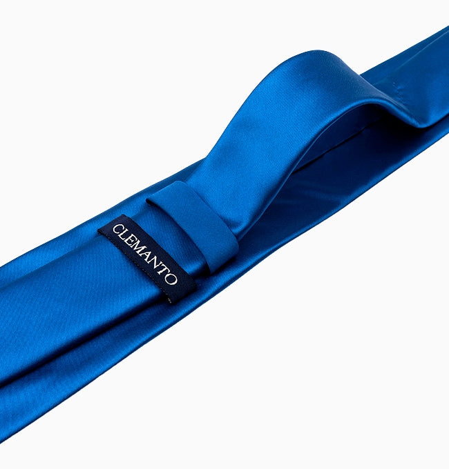 Cravate Bleu Cobalt Homme en Polyester