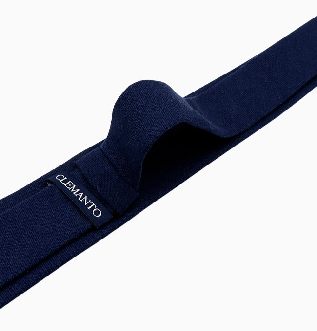 Cravate Bleu Roi Homme en Lin