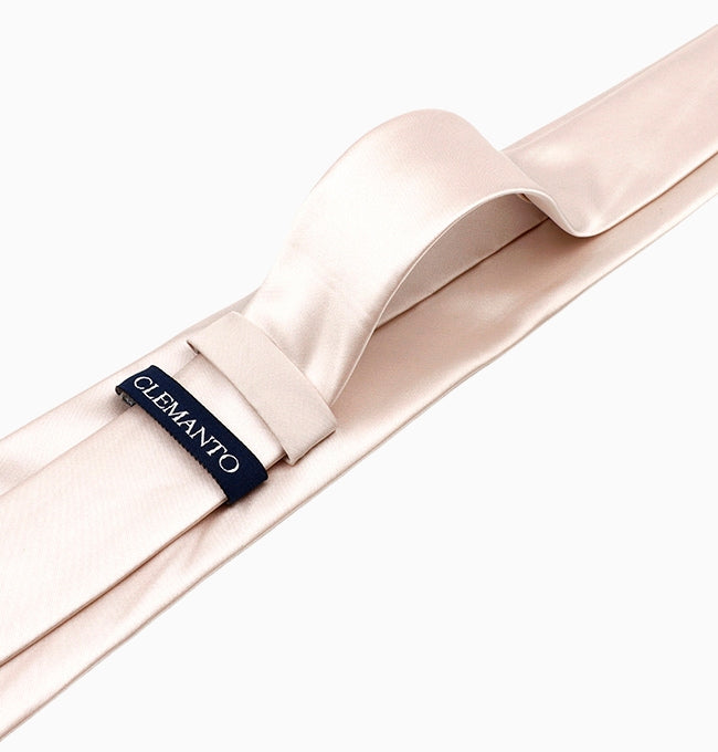 Cravate Gris Ivoire Homme en Polyester