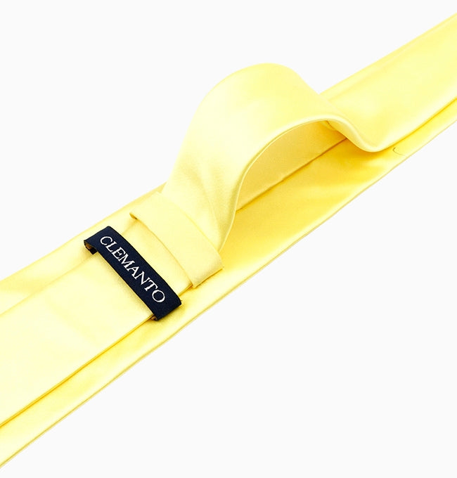 Cravate Jaune Homme en Polyester