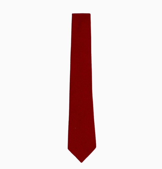 Cravate Rouge Cerise Homme en Lin