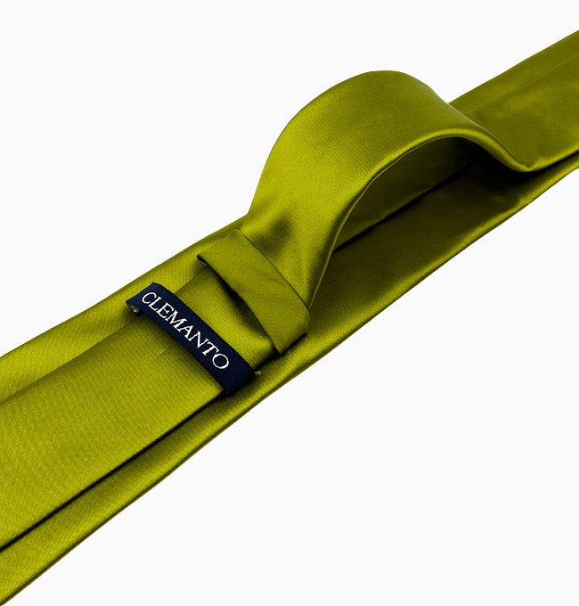 Cravate Vert Olive Homme en Polyester