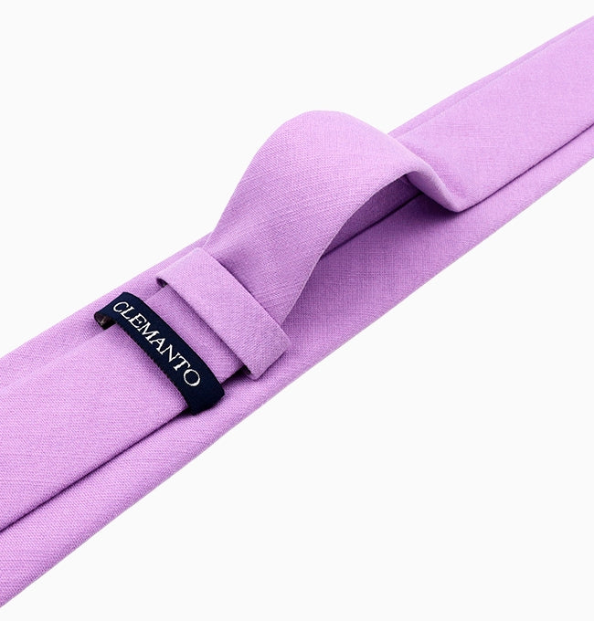 Cravate Violet Homme en Coton