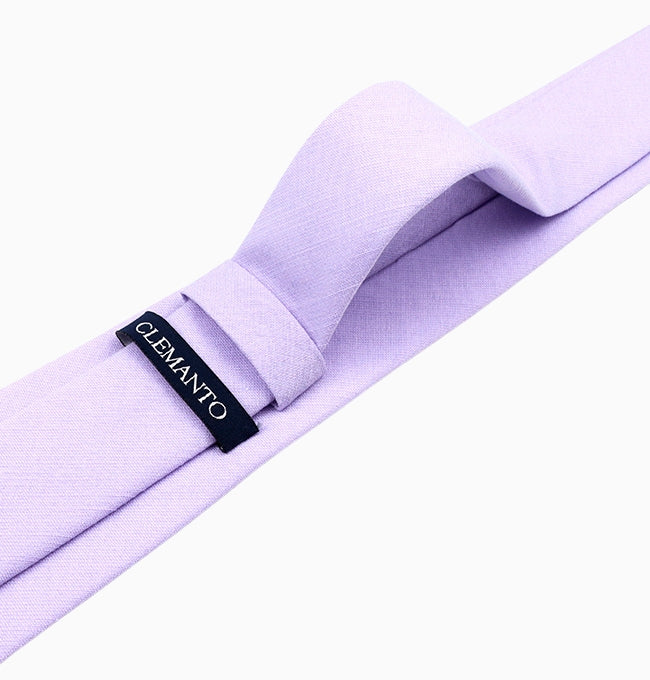 Cravate Violet Prune Homme en Coton
