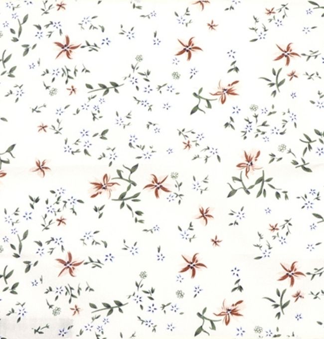 Motif Liberty Blanc Camélia en Coton