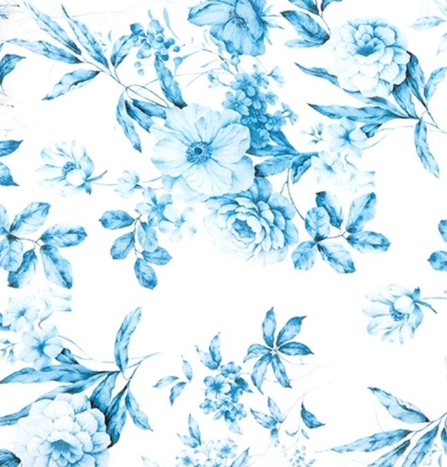Motif Liberty Bleu Hortensia en Coton
