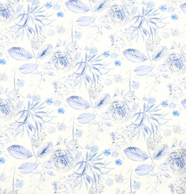 Motif Liberty Bleu Iris en Coton