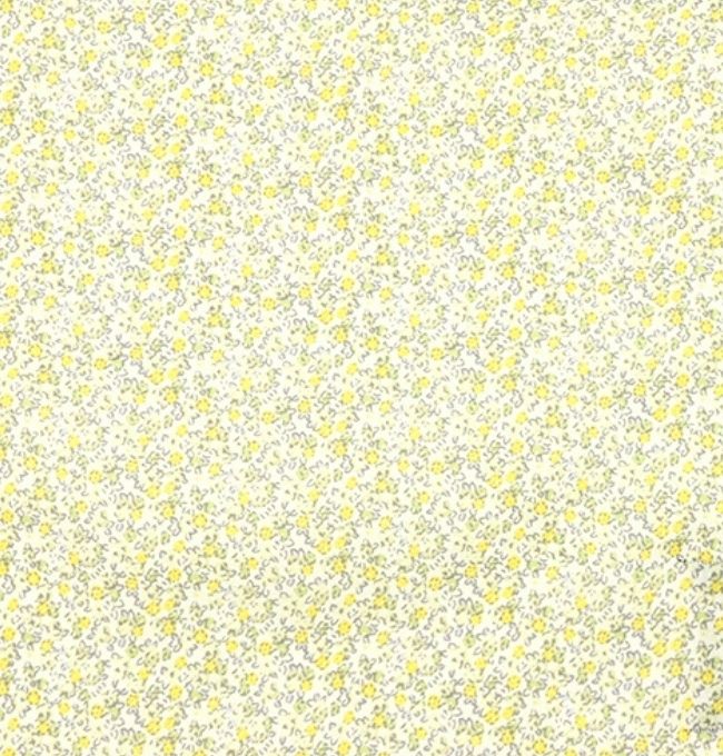 Motif Liberty Jaune Vert Mimosa en Coton