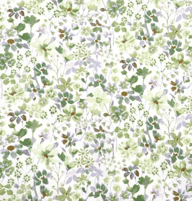Motif Liberty Vert Anémone en Coton