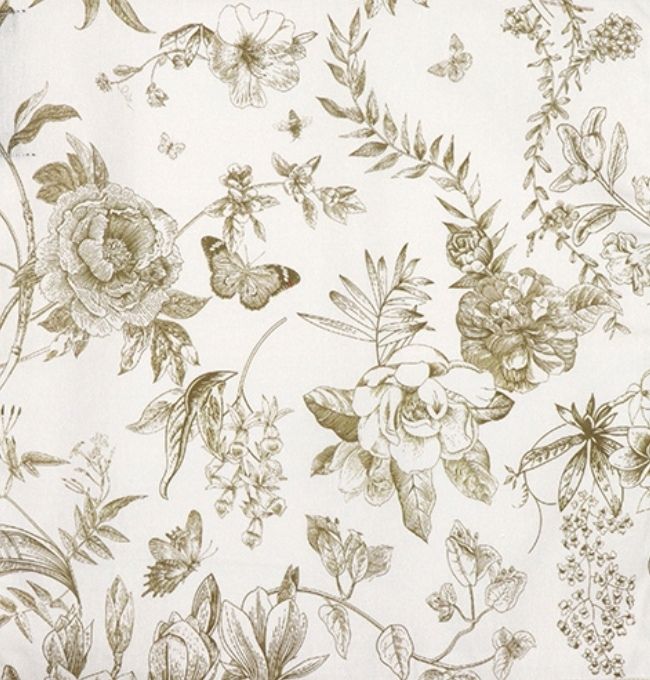 Motif Liberty Vert Lysimaque en Coton