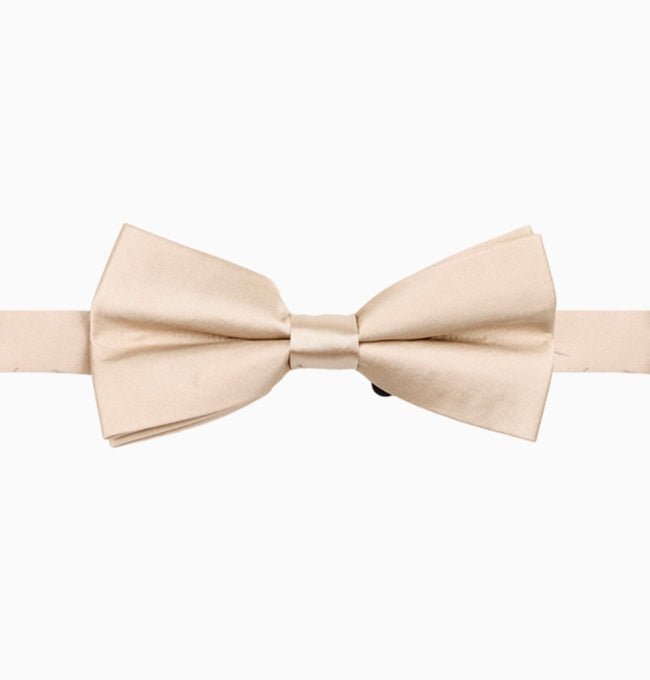Noeud Papillon Beige Crème Homme en Polyester