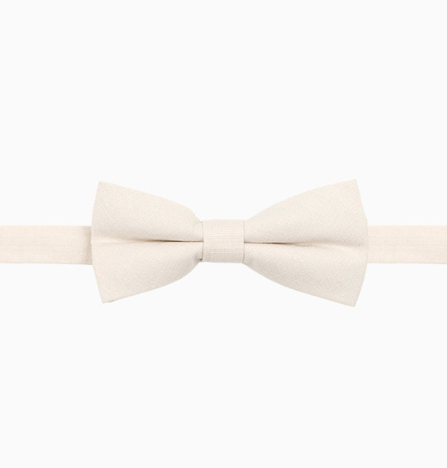 Noeud Papillon Beige Enfant en Coton