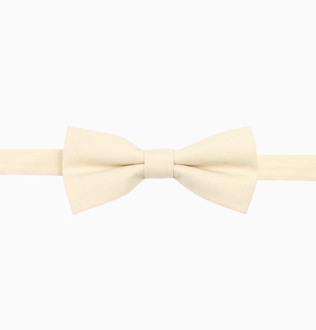 Noeud Papillon Beige Enfant en Coton Côtelé