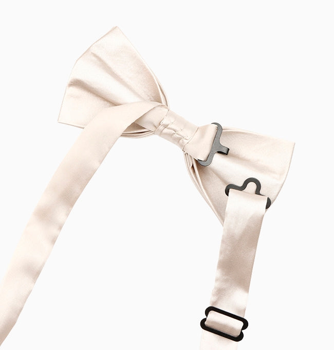 Noeud Papillon Beige Homme en Polyester