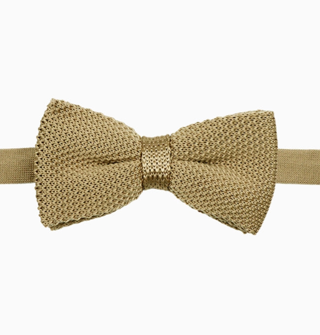 Noeud Papillon Beige Homme en Tricot
