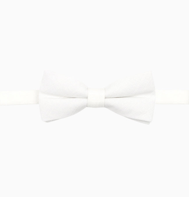 Noeud Papillon Blanc Enfant en Coton