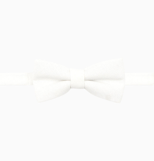 Noeud Papillon Blanc Enfant en Lin