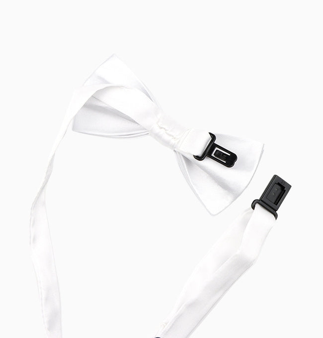 Noeud Papillon Blanc Enfant en Polyester