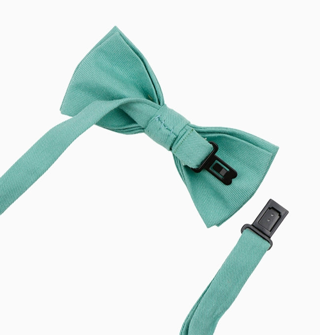 Noeud Papillon Bleu Azur Enfant en Coton Côtelé