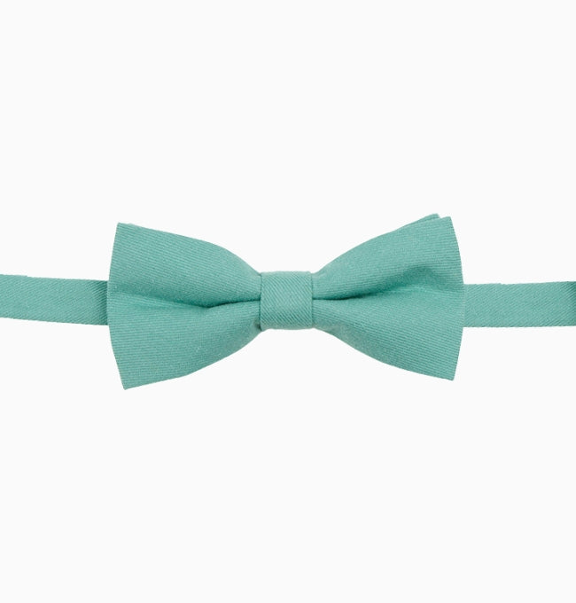 Noeud Papillon Bleu Azur Enfant en Coton Côtelé