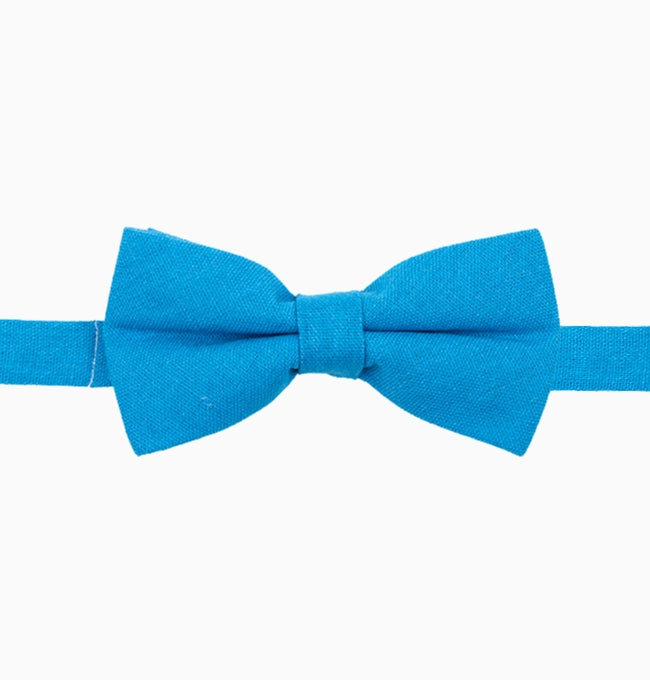 Noeud Papillon Bleu Azur Homme en Lin