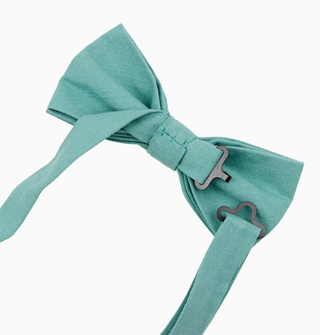 Noeud Papillon Bleu Canard Homme en Coton