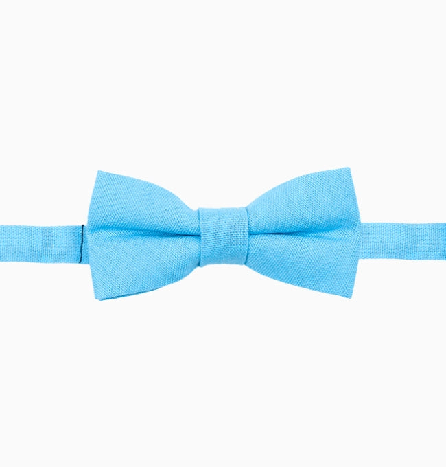 Noeud Papillon Bleu Ciel Enfant en Lin