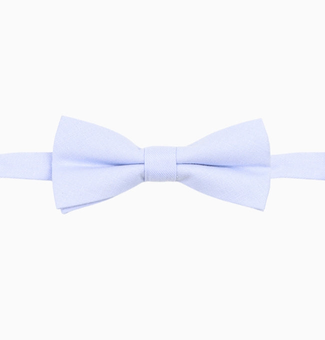 Noeud Papillon Bleu Clair Enfant en Coton Côtelé