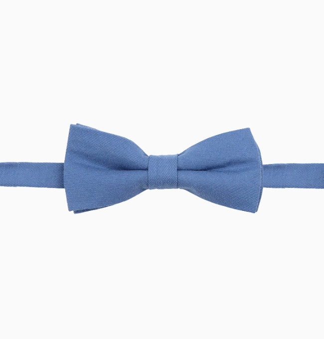 Noeud Papillon Bleu Cobalt Enfant en Coton Côtelé