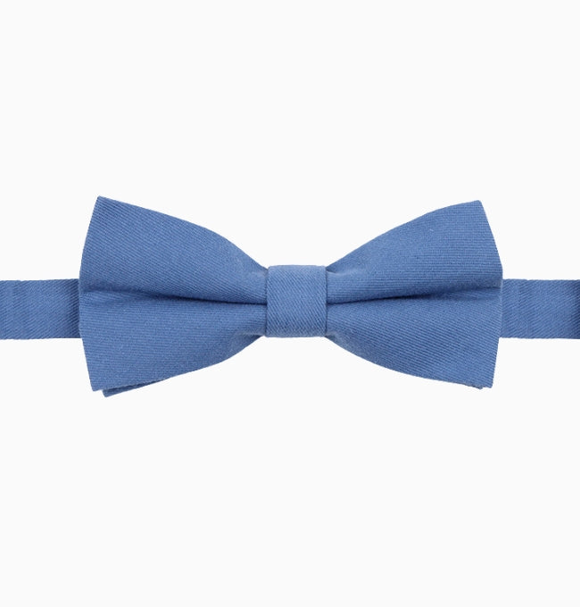 Noeud Papillon Bleu Cobalt Homme en Coton Côtelé