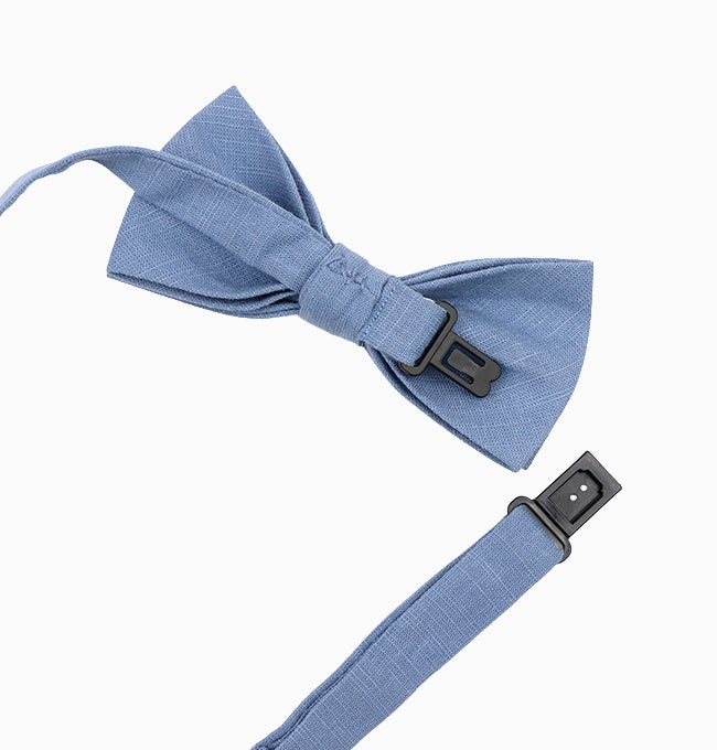 Noeud Papillon Bleu Enfant en Coton