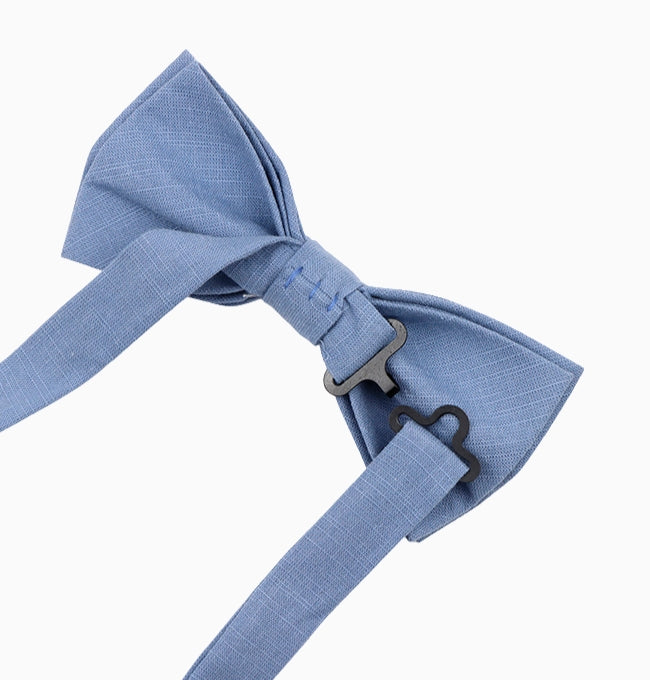 Noeud Papillon Bleu Homme en Coton