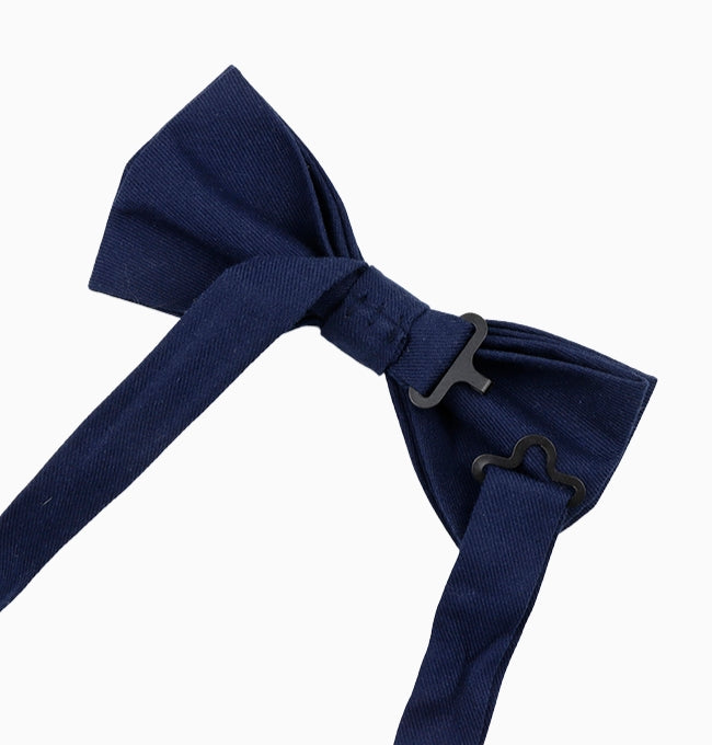Noeud Papillon Bleu Nuit Homme en Coton Côtelé