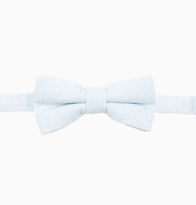 Noeud Papillon Bleu Poudré Enfant en Lin