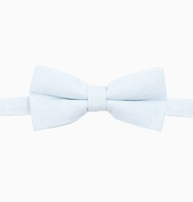 Noeud Papillon Bleu Poudré Homme en Lin