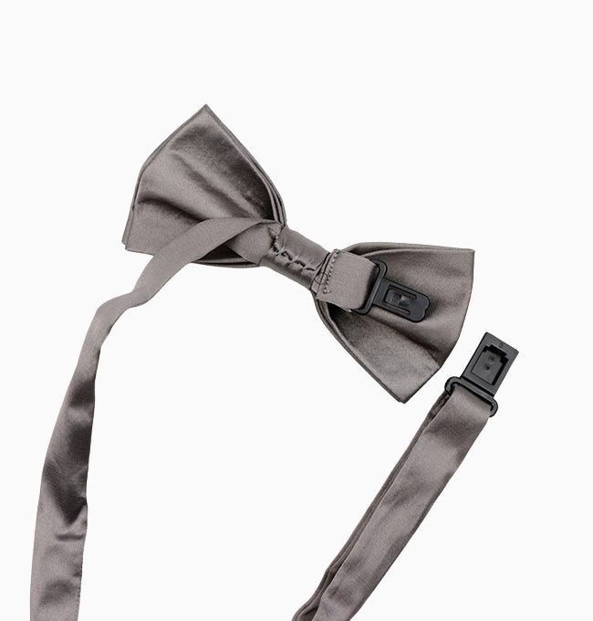 Noeud Papillon Gris Clair Enfant en Polyester