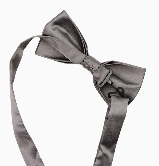 Noeud Papillon Gris Clair Homme en Polyester