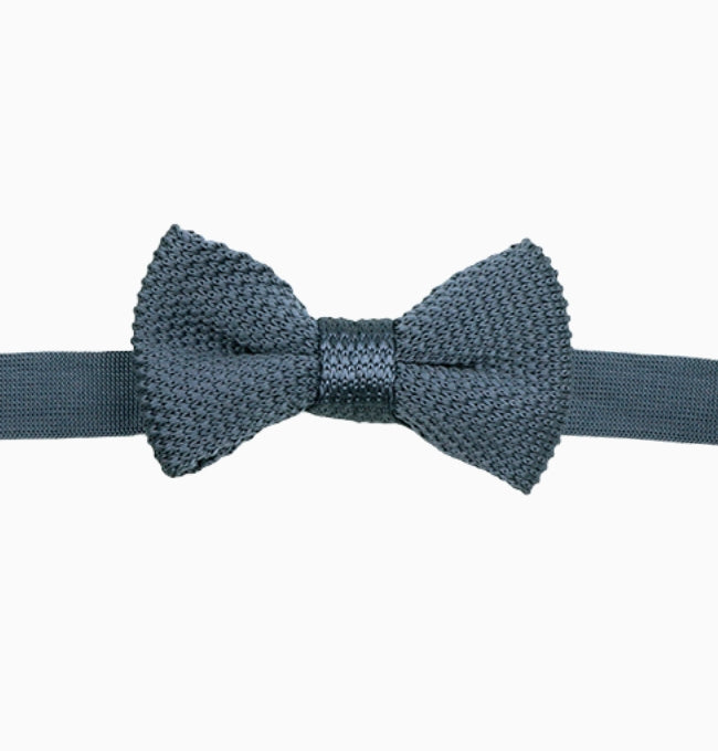 Noeud Papillon Gris Enfant en Tricot