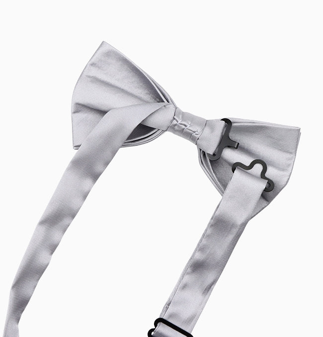 Noeud Papillon Gris Perle Homme en Polyester
