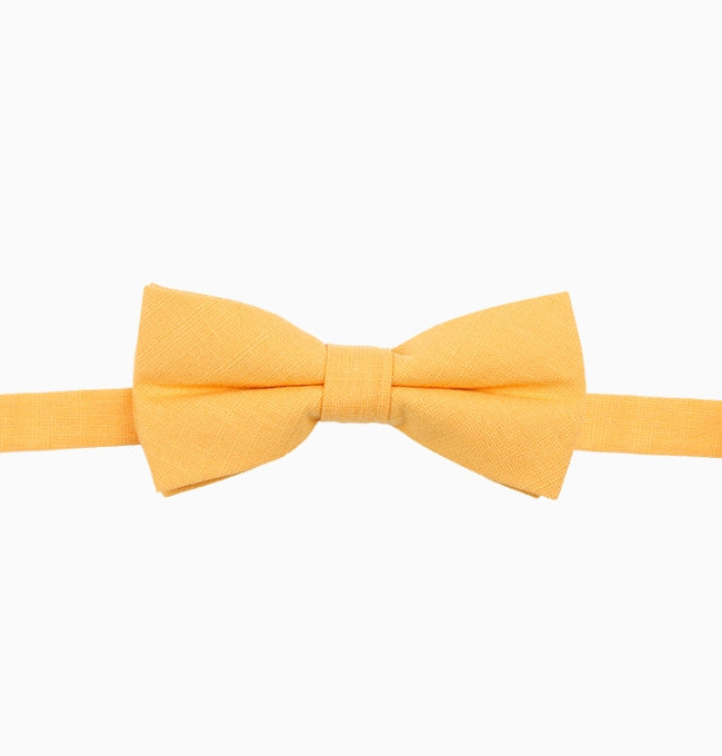 Noeud Papillon Jaune Enfant en Coton