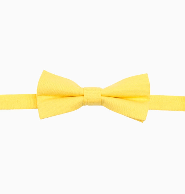 Noeud Papillon Jaune Enfant en Coton Côtelé