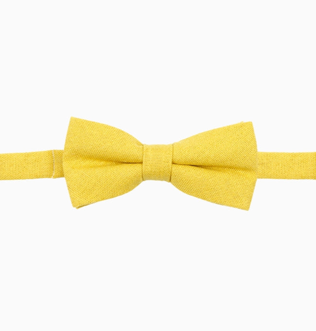 Noeud Papillon Jaune Enfant en Lin