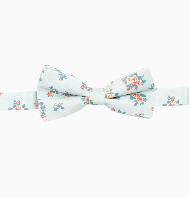 Noeud Papillon Liberty Bleu Ciel Plumbago Enfant en Coton