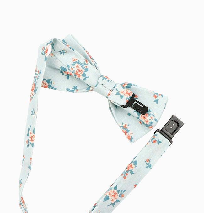 Noeud Papillon Liberty Bleu Ciel Plumbago Enfant en Coton